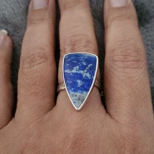 Sterling silver Lapis ring